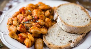 Fagioli di Spagna pomodoro e origano