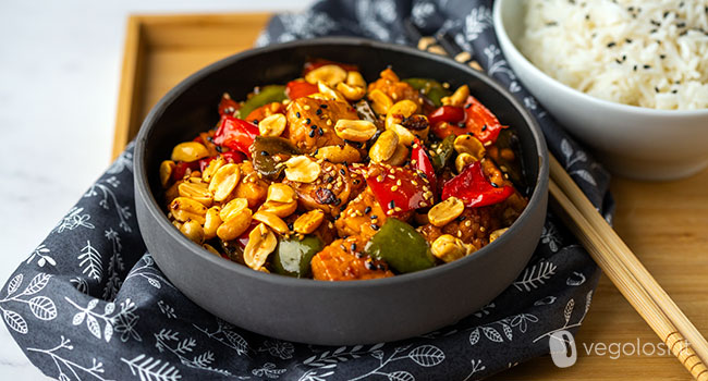 Tempeh alla Kung Pao