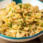 Farfalle con cavolo alla paprika e noci