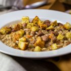 Zuppa di fagioli e farro