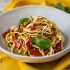 Spaghetti ai peperoni al profumo di mare