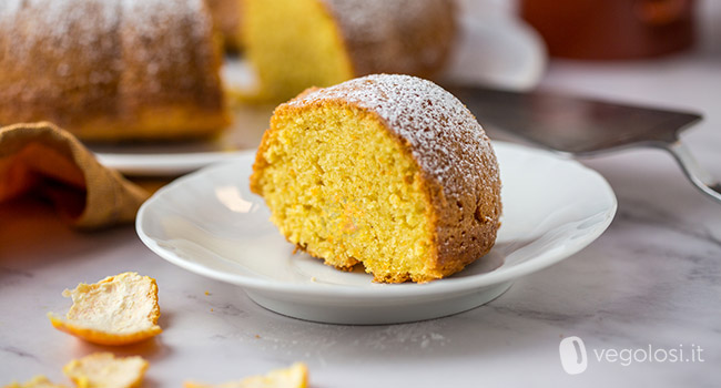 Ciambella vegana al mandarino e yogurt vegan