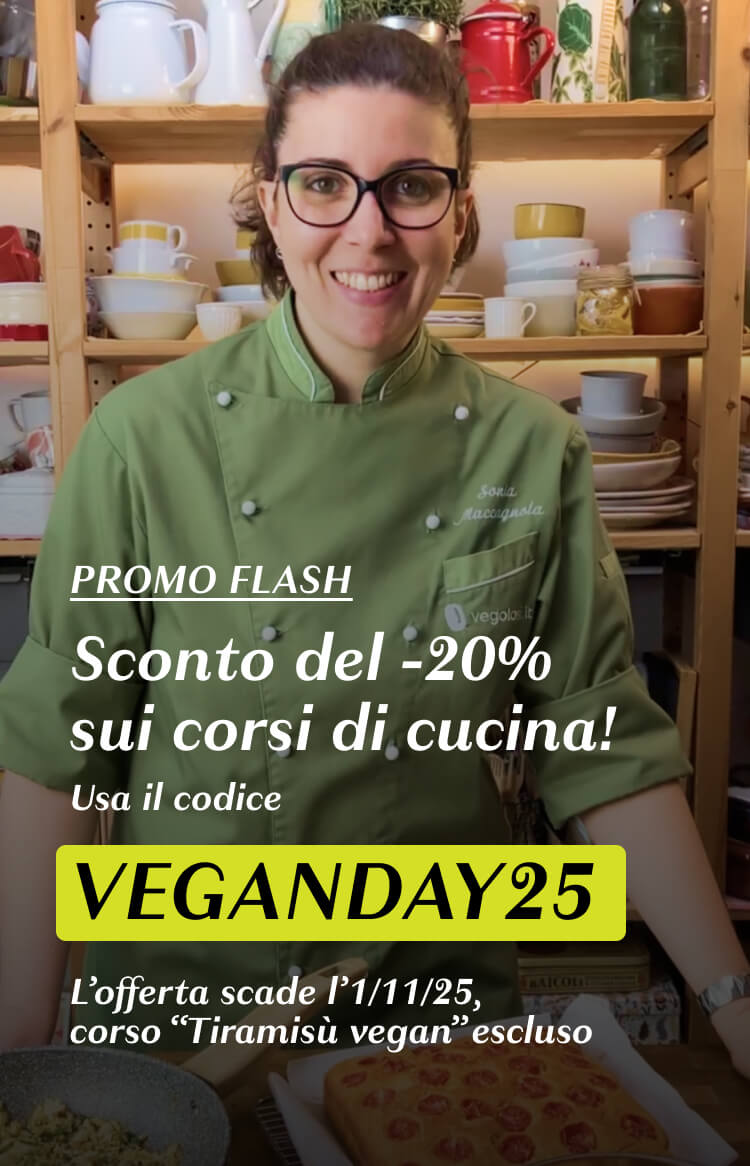 Sconti sui corsi di cucina vegan