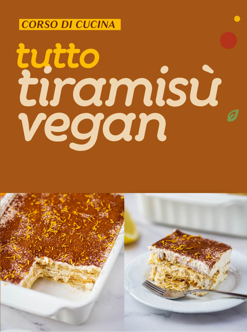 Tiramisu vegan , corso di cucina