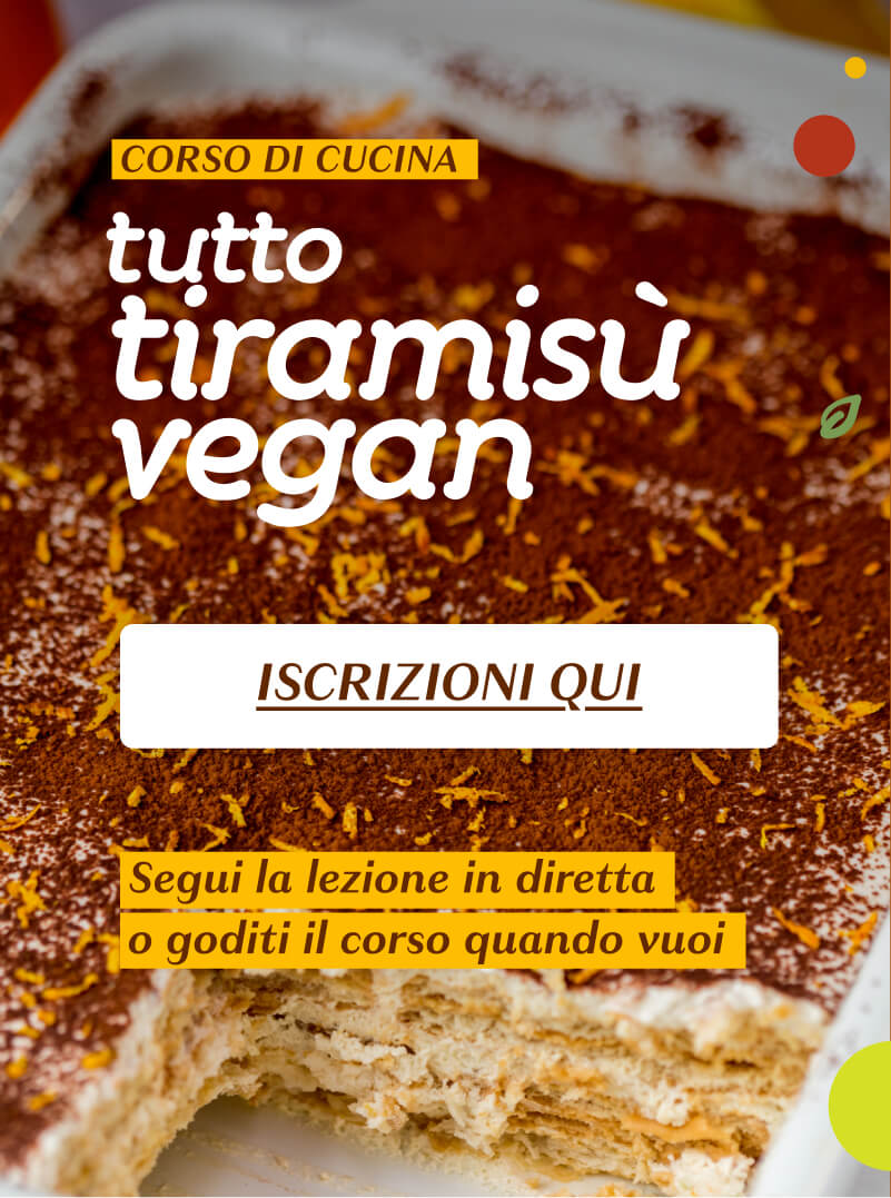 Tiramisu vegan, corso di cucina