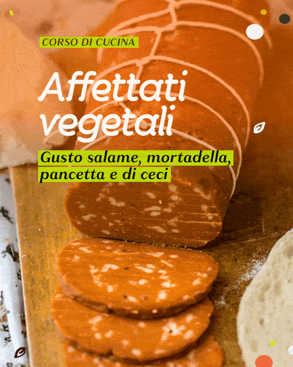 Affettati vegetali, corso di cucina