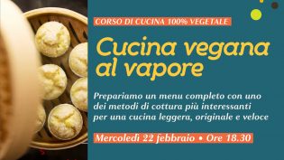 Corso cucina vegana al vapore: menu completo