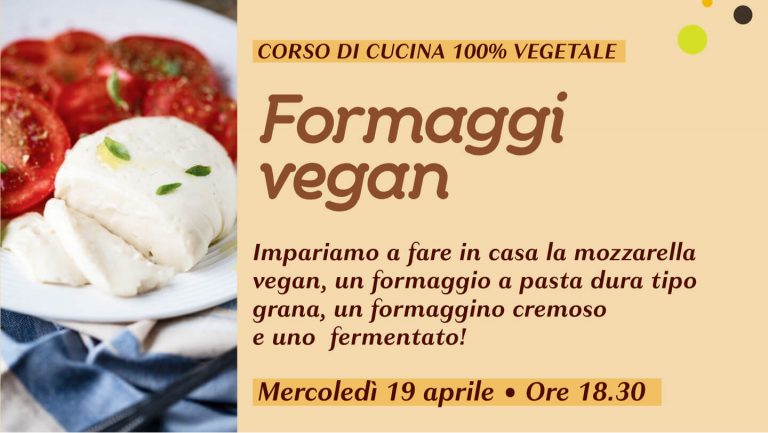 Corso di cucina sui formaggi vegan